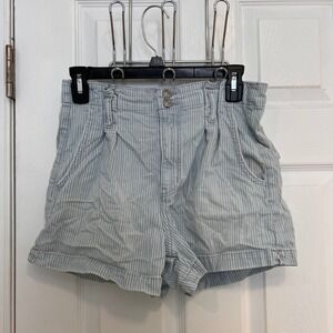 American Eagle Outfitters Striped High Waisted Shorts